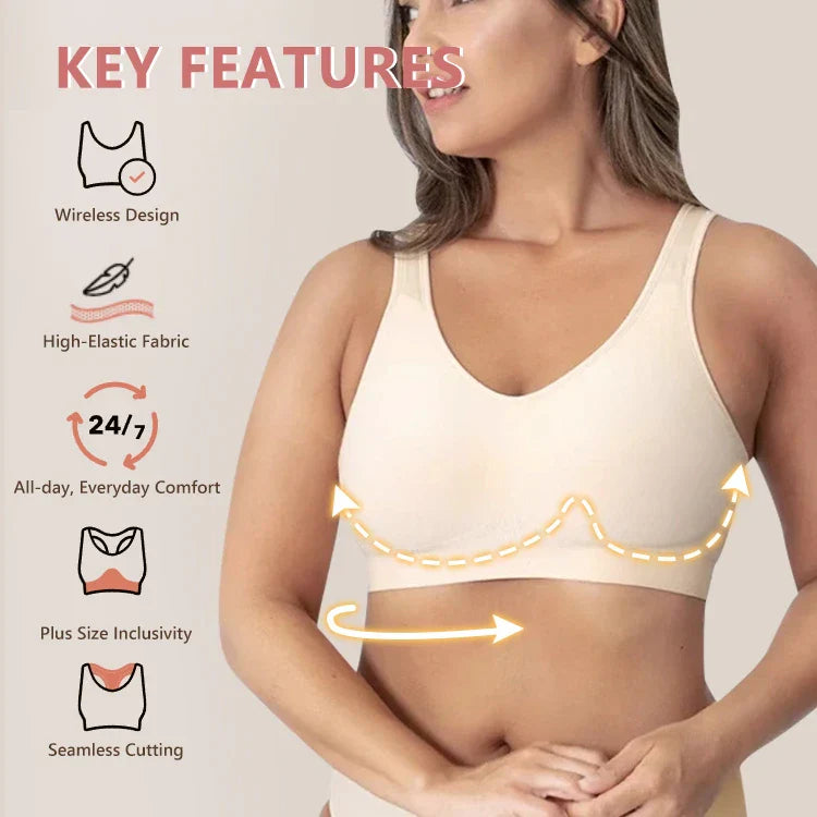 Comfybra™ Essentials Everyday Comfort Straps Wireless Shaping Bra + 🎁FREE Bra Extender
