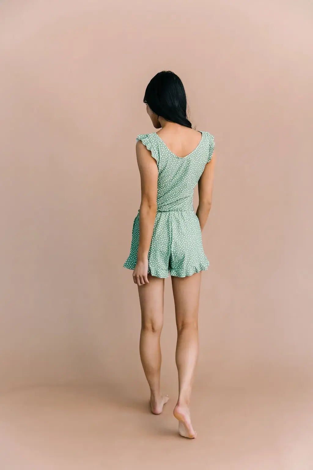 Sleeveless one piece swimsuit