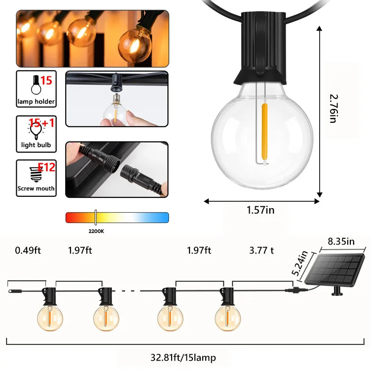 Solar Festoon Lights