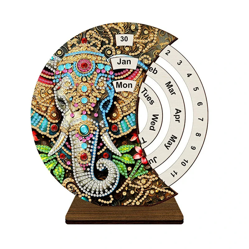 Diamond Painting Perpetual Calendar – DIY Home Decoration