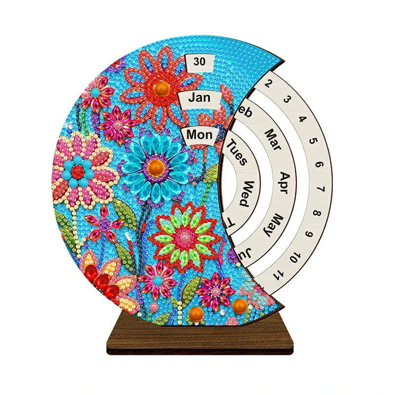 Diamond Painting Perpetual Calendar – DIY Home Decoration