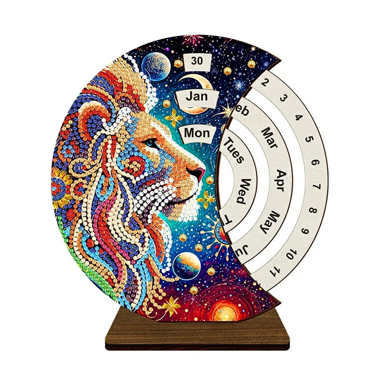 Diamond Painting Perpetual Calendar – DIY Home Decoration