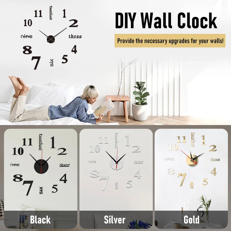 AuraMirror DIY Acrylic Wall Clock