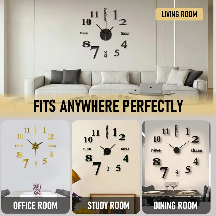 AuraMirror DIY Acrylic Wall Clock