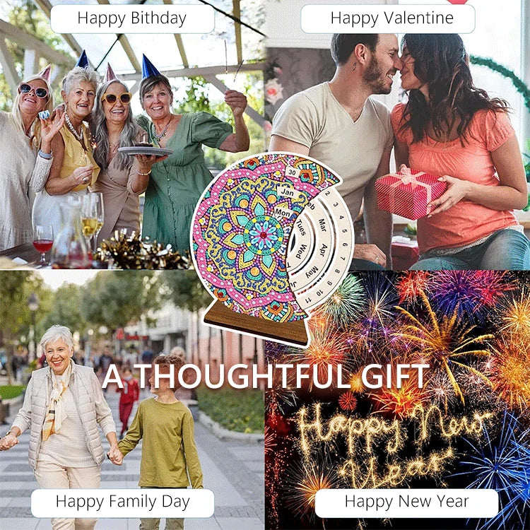 Diamond Painting Perpetual Calendar – DIY Home Decoration