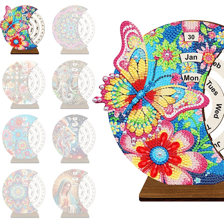 Diamond Painting Perpetual Calendar – DIY Home Decoration
