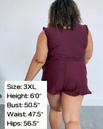 Sleeveless one piece swimsuit