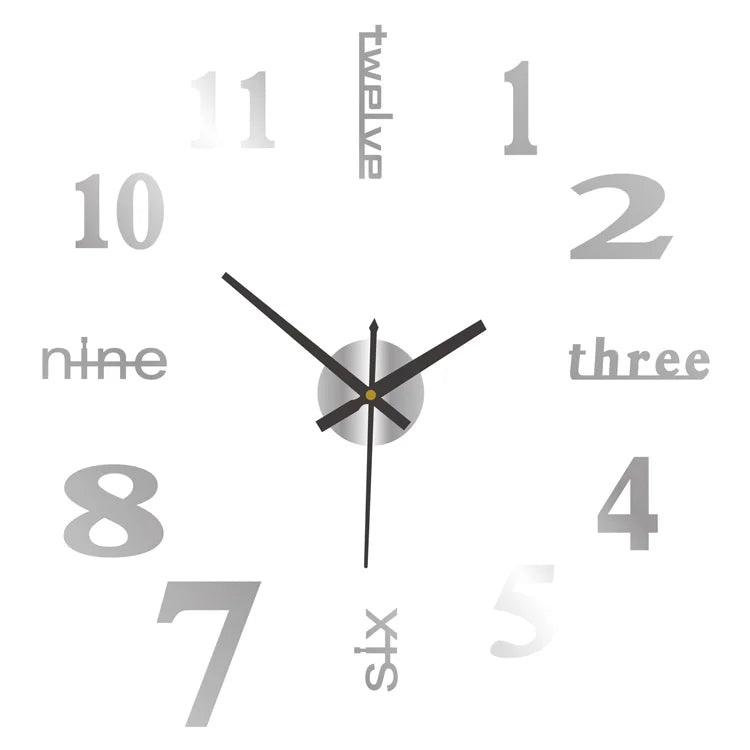 AuraMirror DIY Acrylic Wall Clock