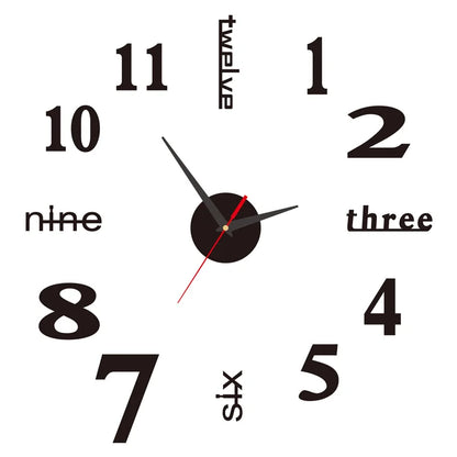 AuraMirror DIY Acrylic Wall Clock